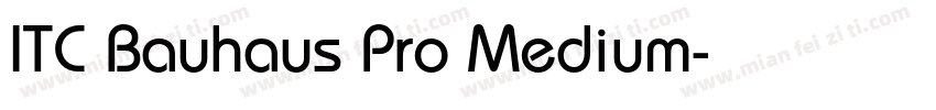 ITC Bauhaus Pro Medium字体转换